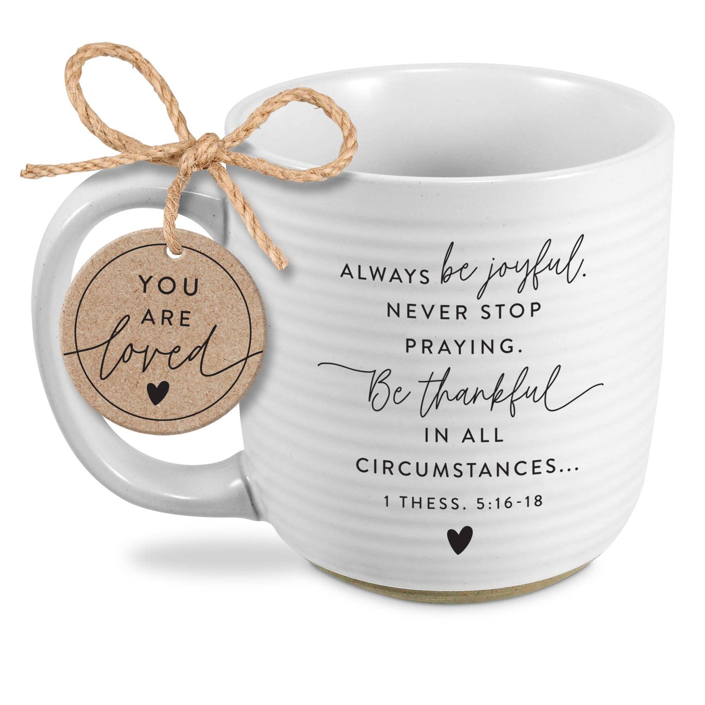 Mug Hold Onto Hope Joyful Textured White