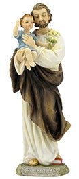 St. Joseph & Child, hand-painted color, 8"