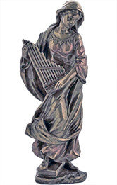 St. Cecilia, Cold-Cast Bronze, 8.5"