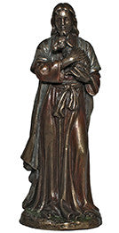 The Good Shepherd, cold cast bronze, 6"