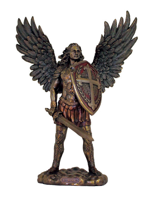 St. Michael Statue By Veronese w/o Devil, Bronze