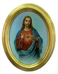 Sacred Heart of Jesus Plaque, 5.5" x 7"