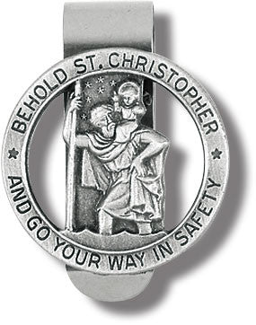 St. Christopher Go Your Way In Safety Visor Clip